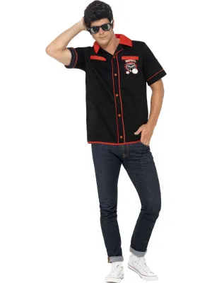 Mens Costume - 50s Bowling Rockabilly Shirt