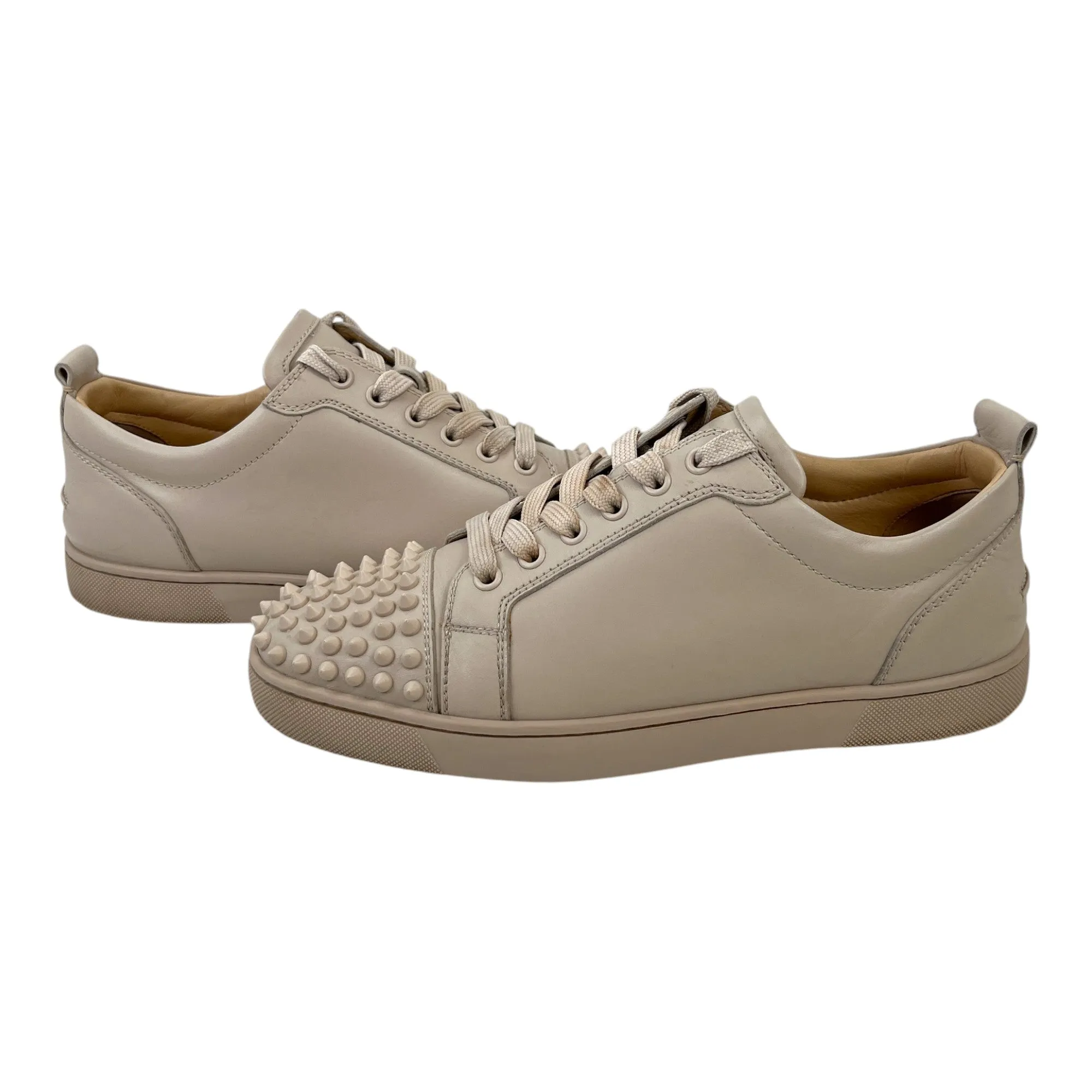 Men's Junior Spikes Low Trainers Beige Size EU 40.5 / UK 6.5