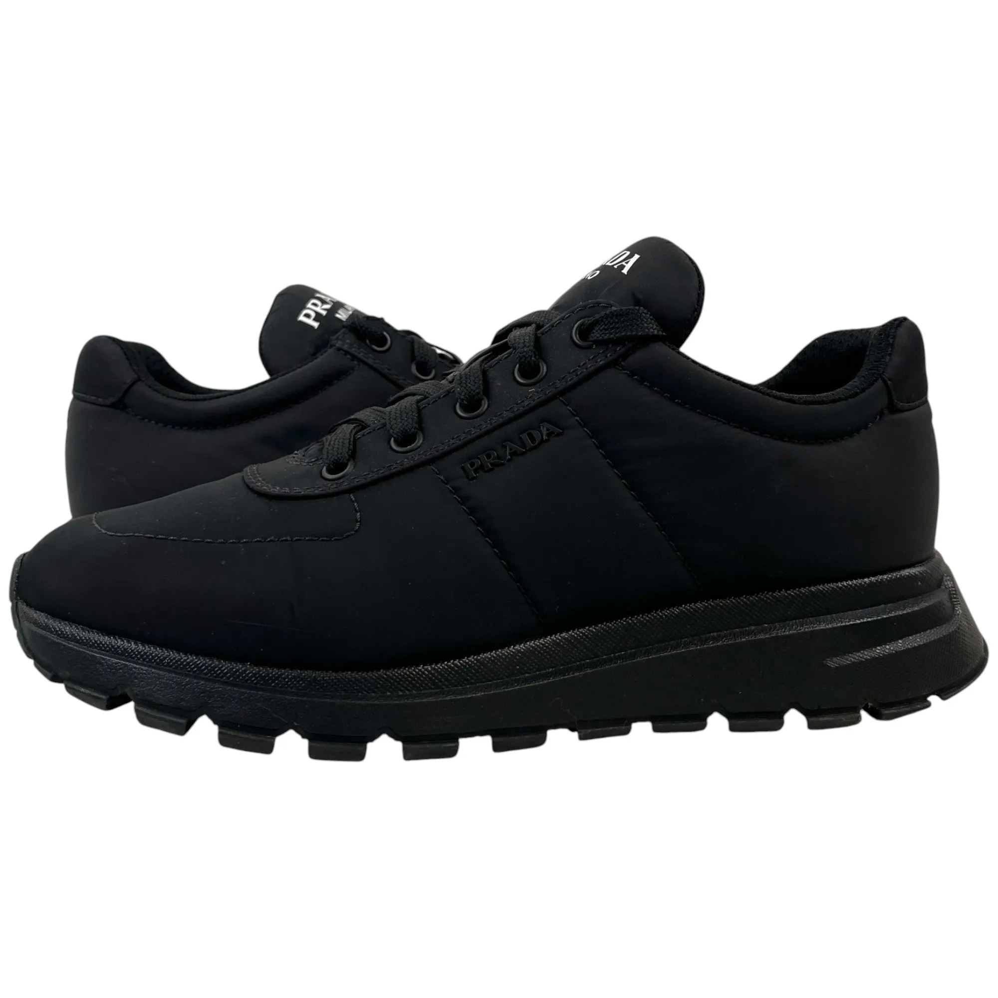 Men's Logo Low Trainers Black Size EU 40.5 / UK 6.5