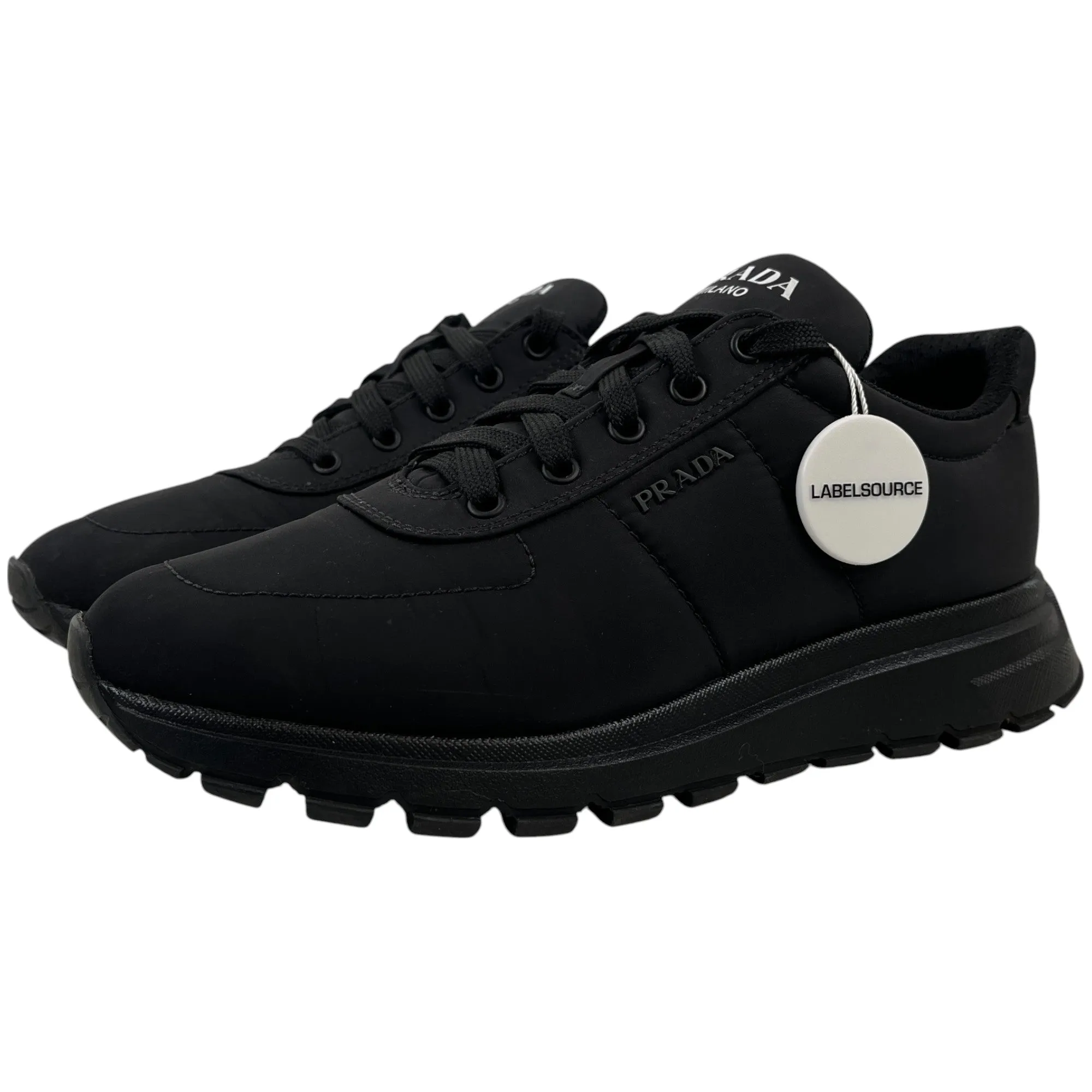 Men's Logo Low Trainers Black Size EU 40.5 / UK 6.5