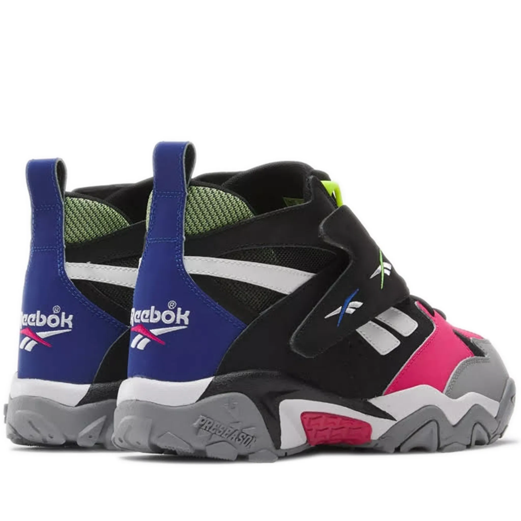 Men's Reebok Preseason 94 Shoes - Black / Bold Pink / White