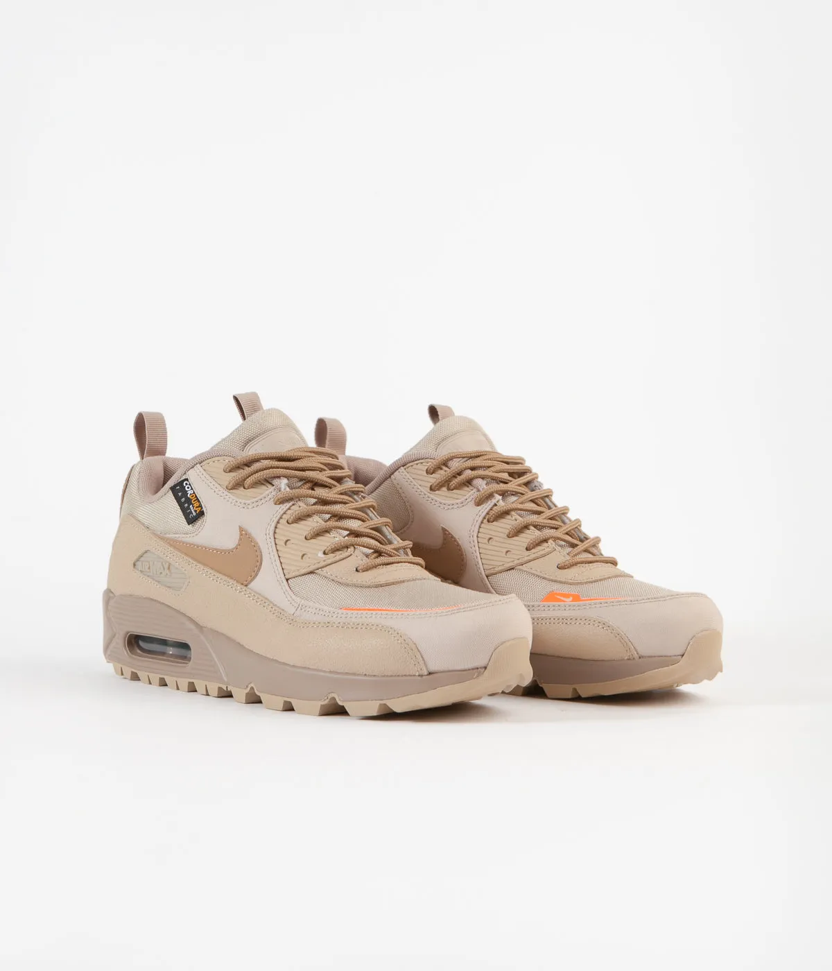 Nike Air Max 90 Surplus Shoes - Desert / Desert Camo - Safety Orange