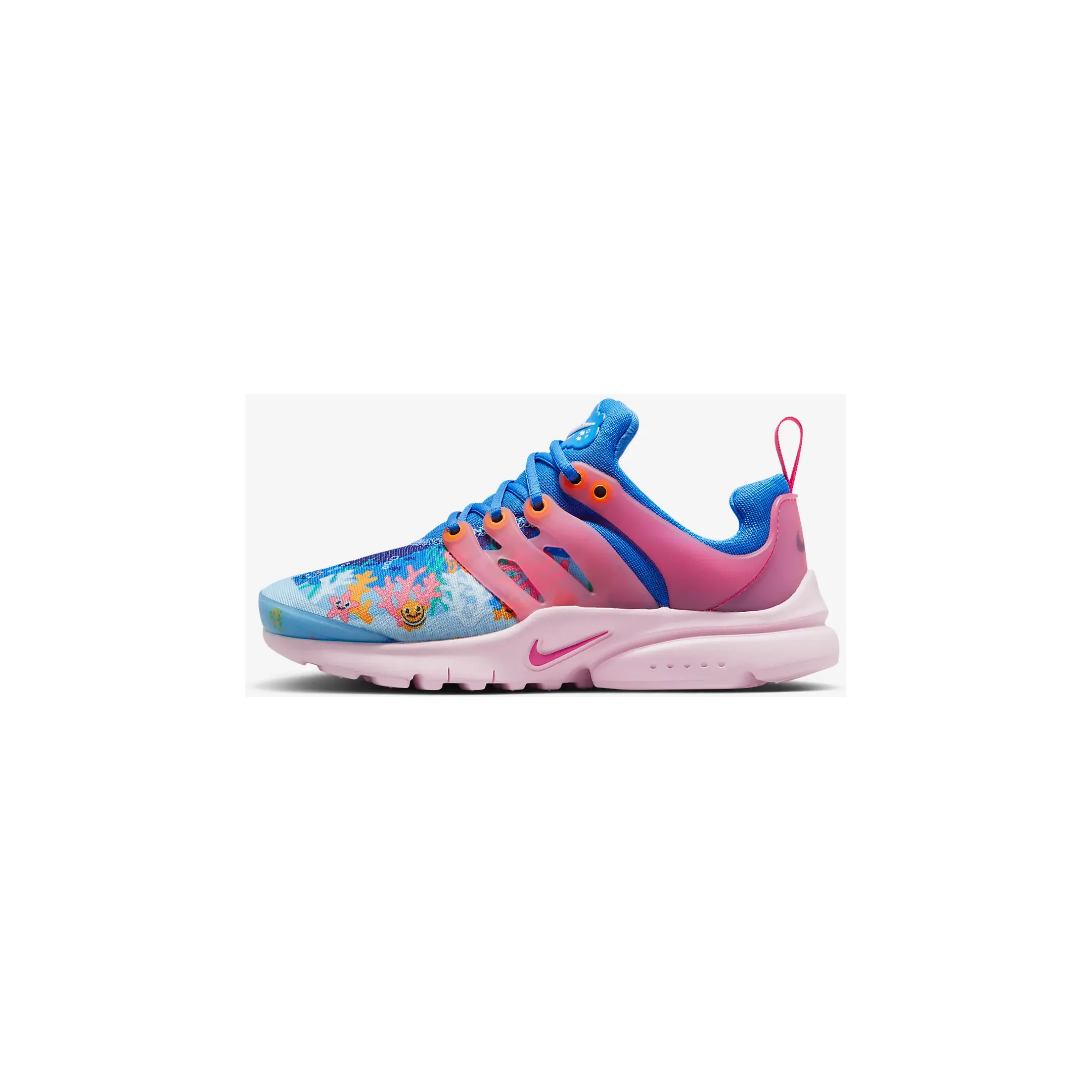 Nike Kid's Presto SE Shoes - Light Photo Blue / Sea Coral / Vivid Orange / Summit White