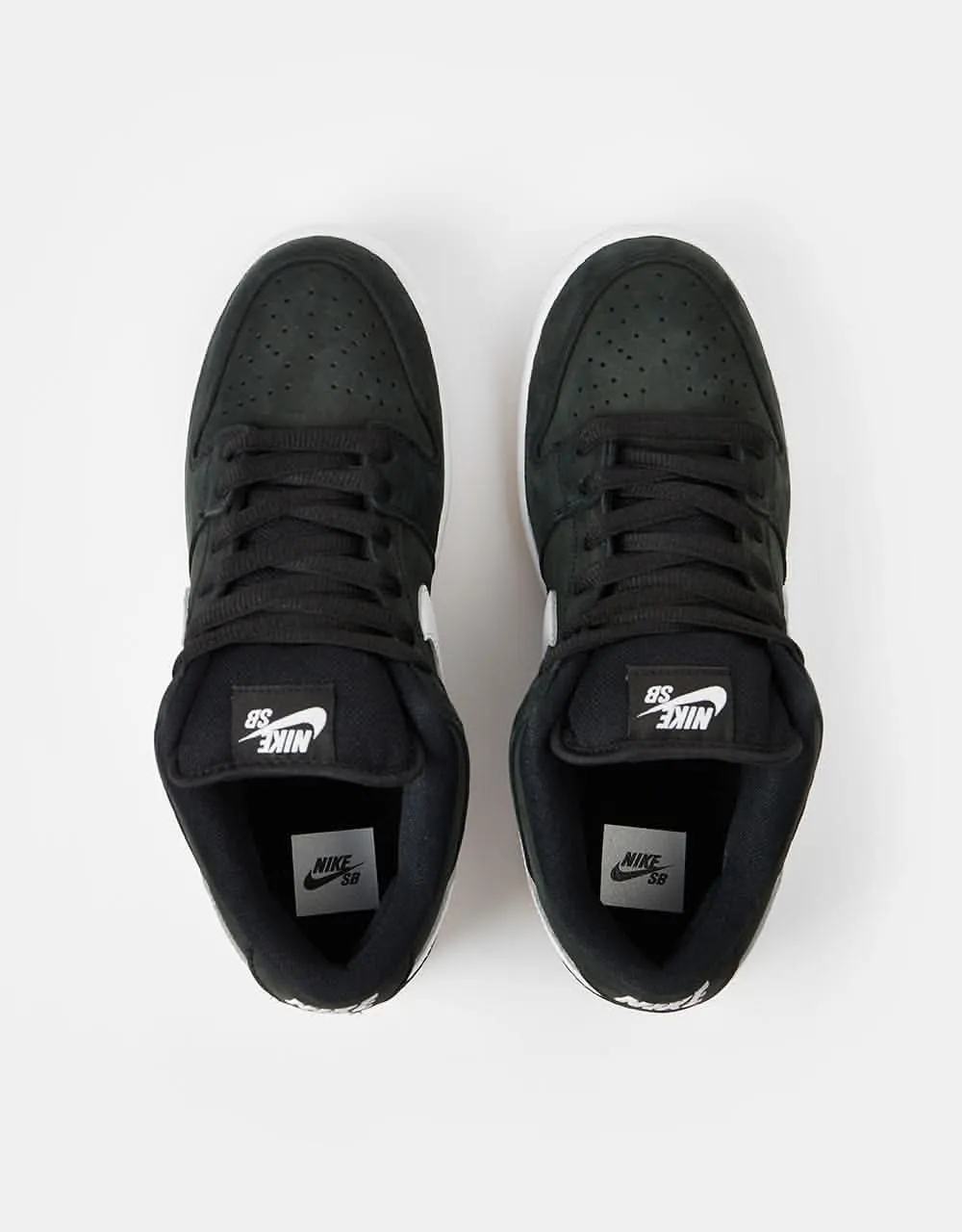 Nike SB Dunk Low Pro Premium Skate Shoes - Black/White-Black