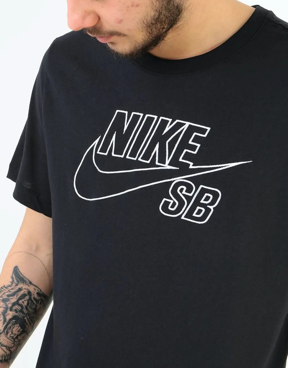 Nike SB EMB Logo T-Shirt - Black/White