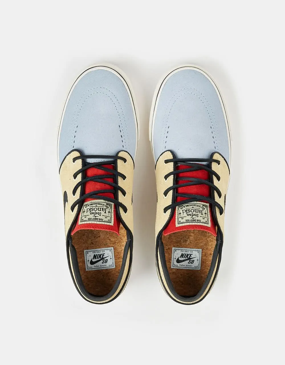 Nike SB Zoom Janoski OG  Skate Shoes - Alabaster/Alabaster/Chile Red