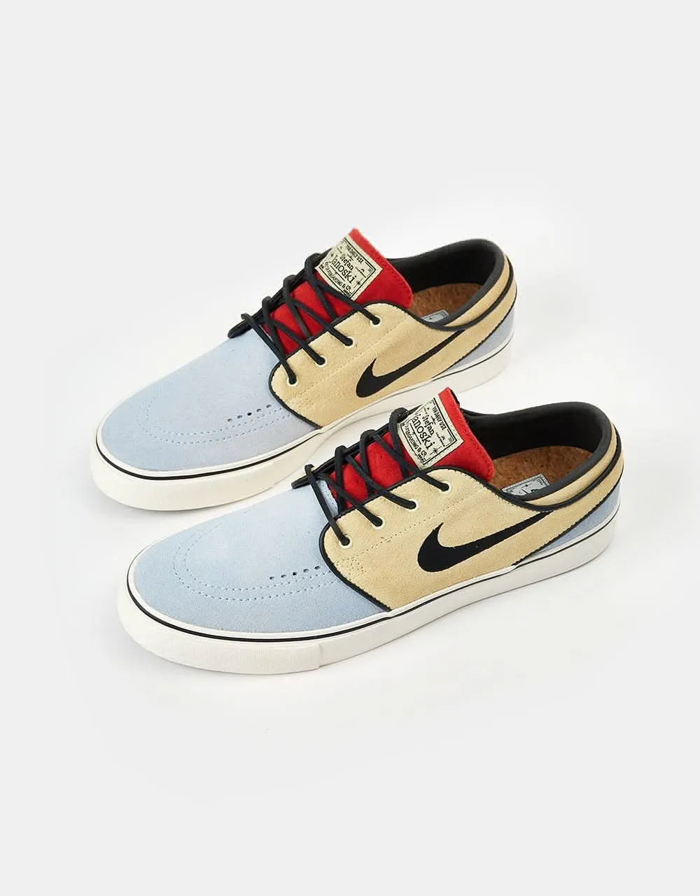 Nike SB Zoom Janoski OG  Skate Shoes - Alabaster/Alabaster/Chile Red