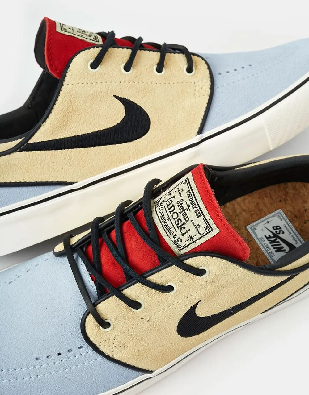 Nike SB Zoom Janoski OG  Skate Shoes - Alabaster/Alabaster/Chile Red