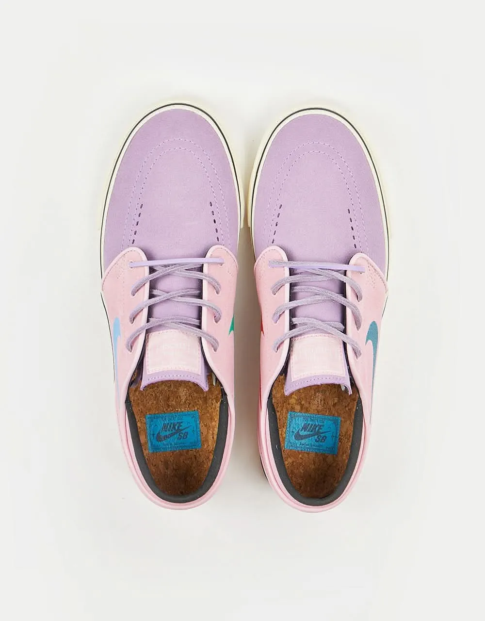 Nike SB Zoom Janoski OG  Skate Shoes - Lilac/Noise Aqua-Med Soft Pink