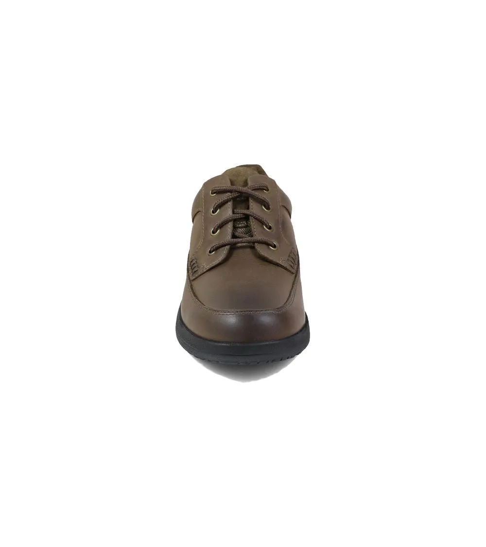 'Nunn Bush' Men's Cam Moc Toe Oxford - Brown Crazy Horse