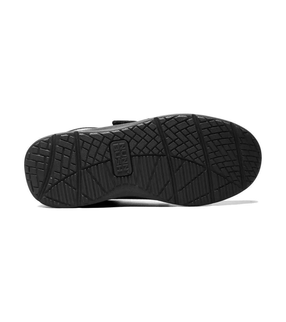 'Nunn Bush' Men's Cam Moc Toe Strap - Black Tumbled