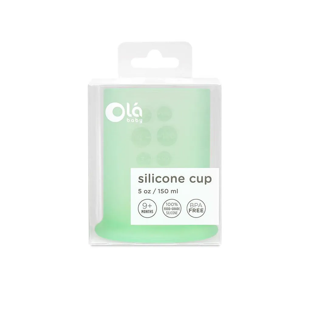 OlaBaby Silicone Training Cup Mint