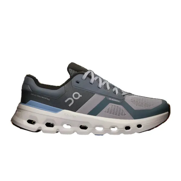 On Running Men's Cloudrunner Sneaker - Alloy/Chambray