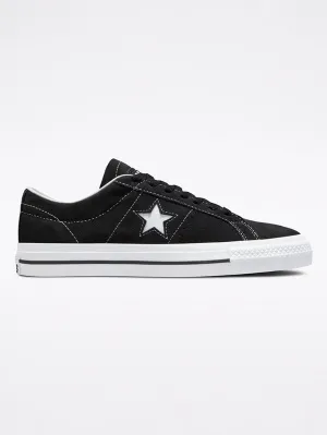 One Star Pro Low Top Black/Black/White Shoes