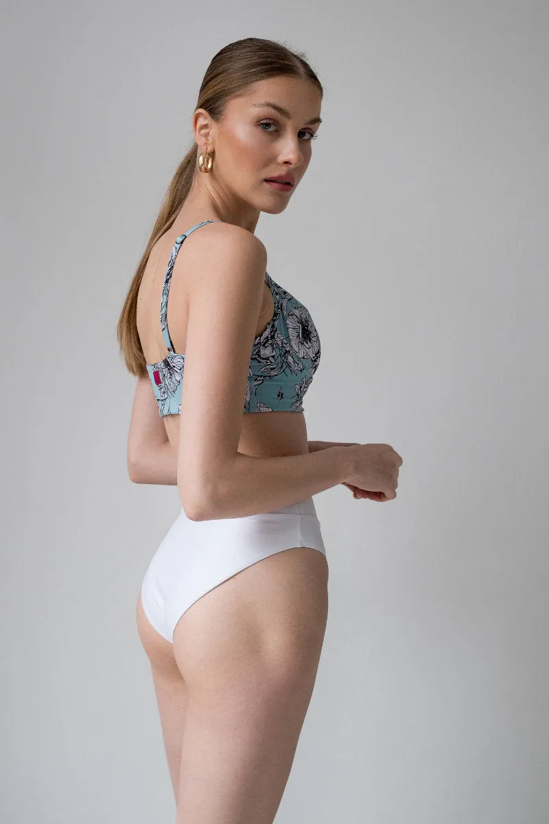 Pole Addict Isla High Waisted Bottoms - White