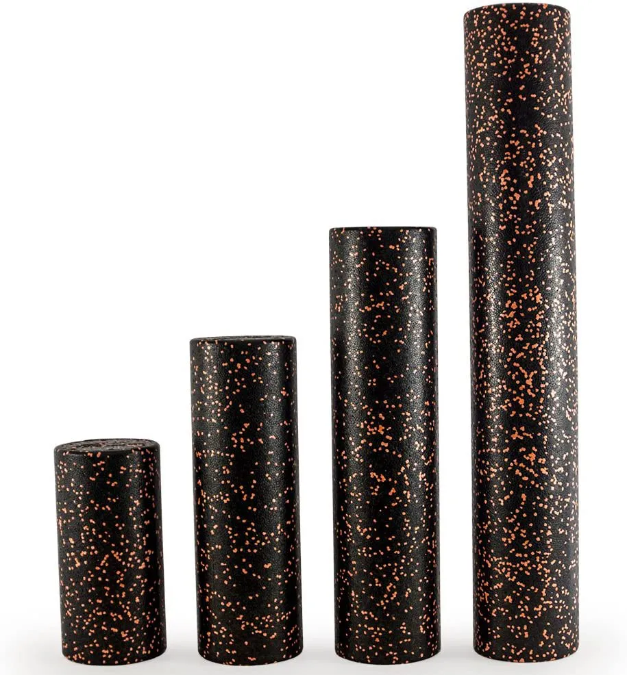 ProsourceFit High Density Speckled Black Foam Rollers