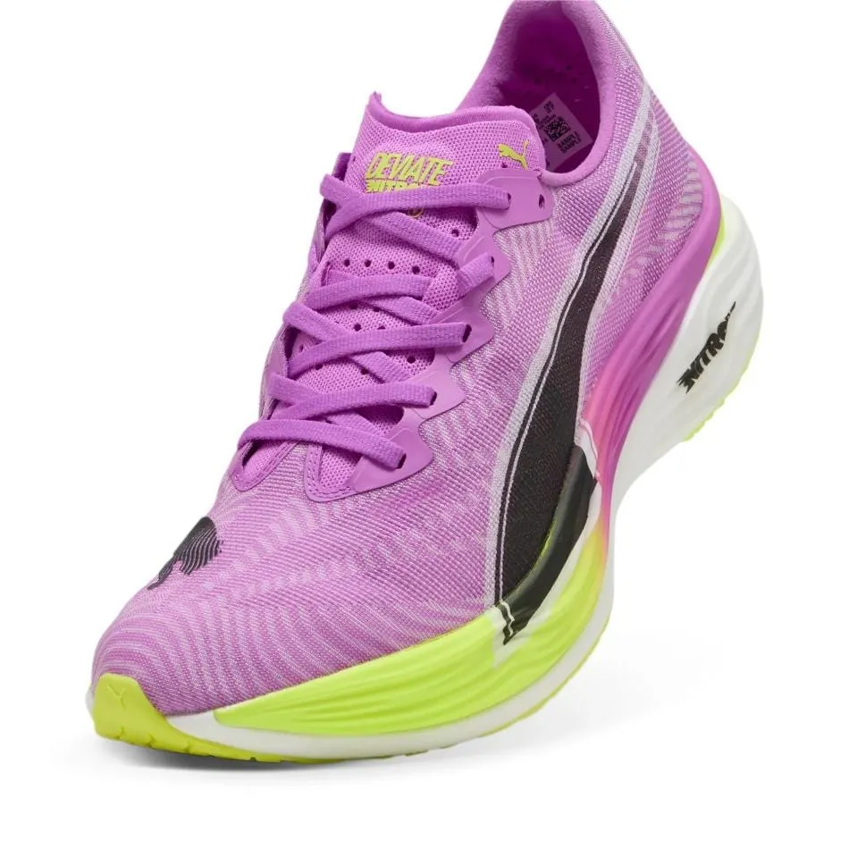 Puma Men's Deviate NITRO Elite 3 Running Shoes in Pure Magenta/Yellow Alert SS25