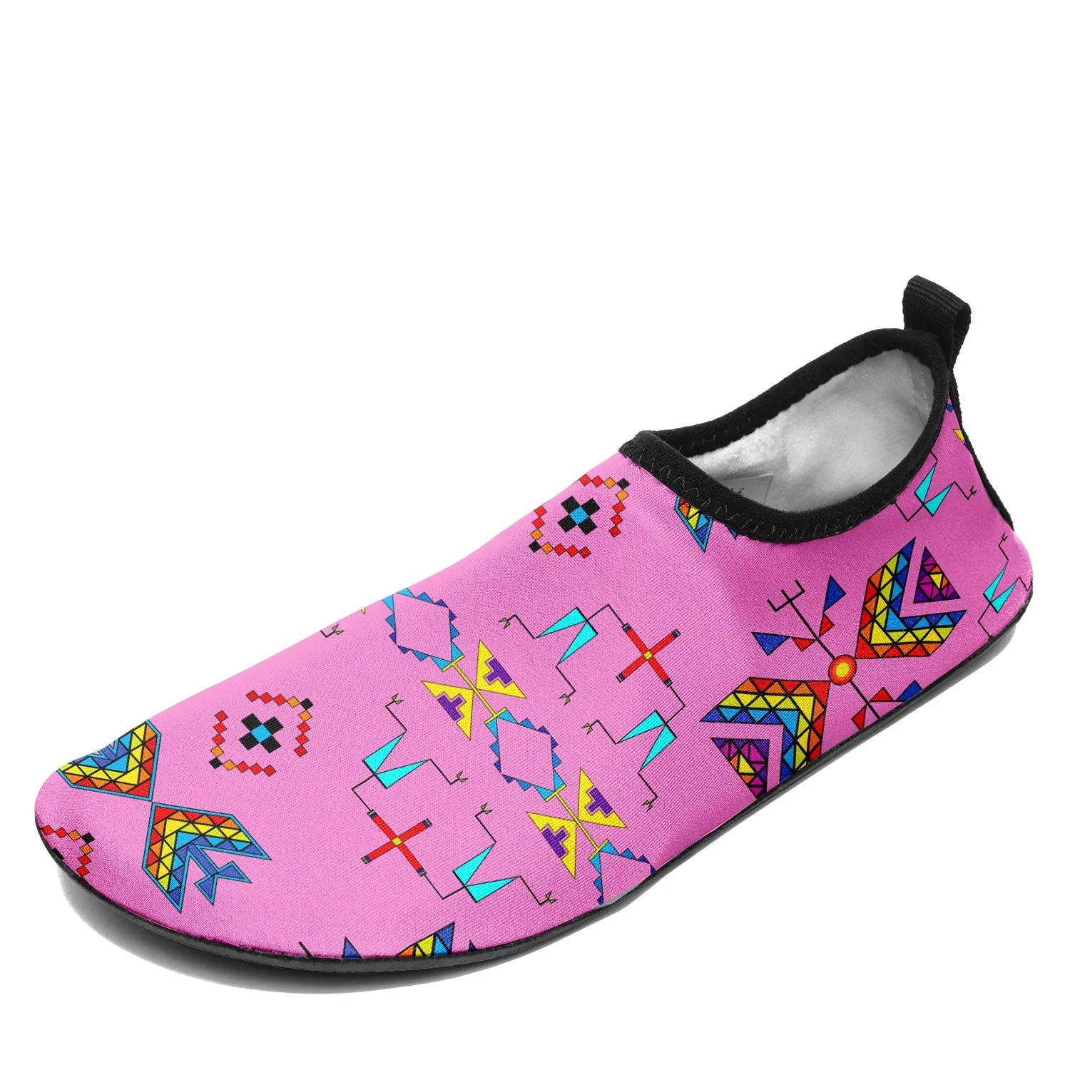 Rainy Chief Rainbow Blush Kid's Sockamoccs Slip On Shoes