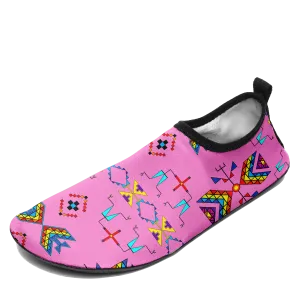 Rainy Chief Rainbow Blush Kid's Sockamoccs Slip On Shoes