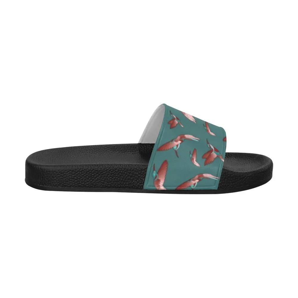 Red Swift Turquoise Women's Slide Sandals