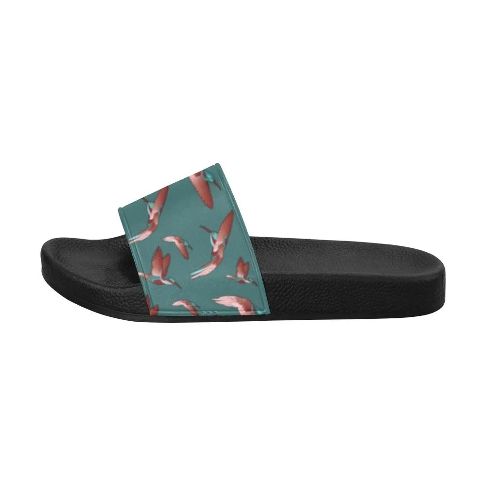 Red Swift Turquoise Women's Slide Sandals