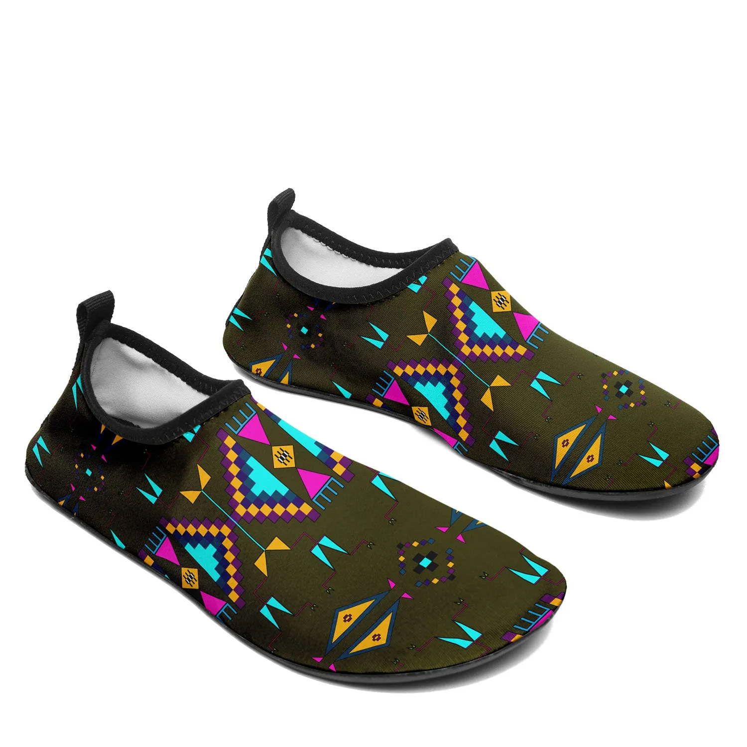 Rite of Passage Olive Kid's Sockamoccs Slip On Shoes