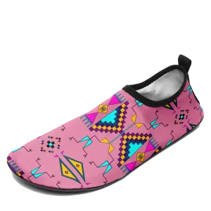 Rite of Passage Pink Kid's Sockamoccs Slip On Shoes