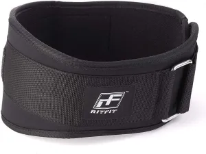 RitFit Weight Lifting Belt - Great for Squats, Clean, Lunges, Deadlift, Thrusters - Men and Women - 6 Inch - Multiple Color Choices - Firm & Comfortable Lumbar Support