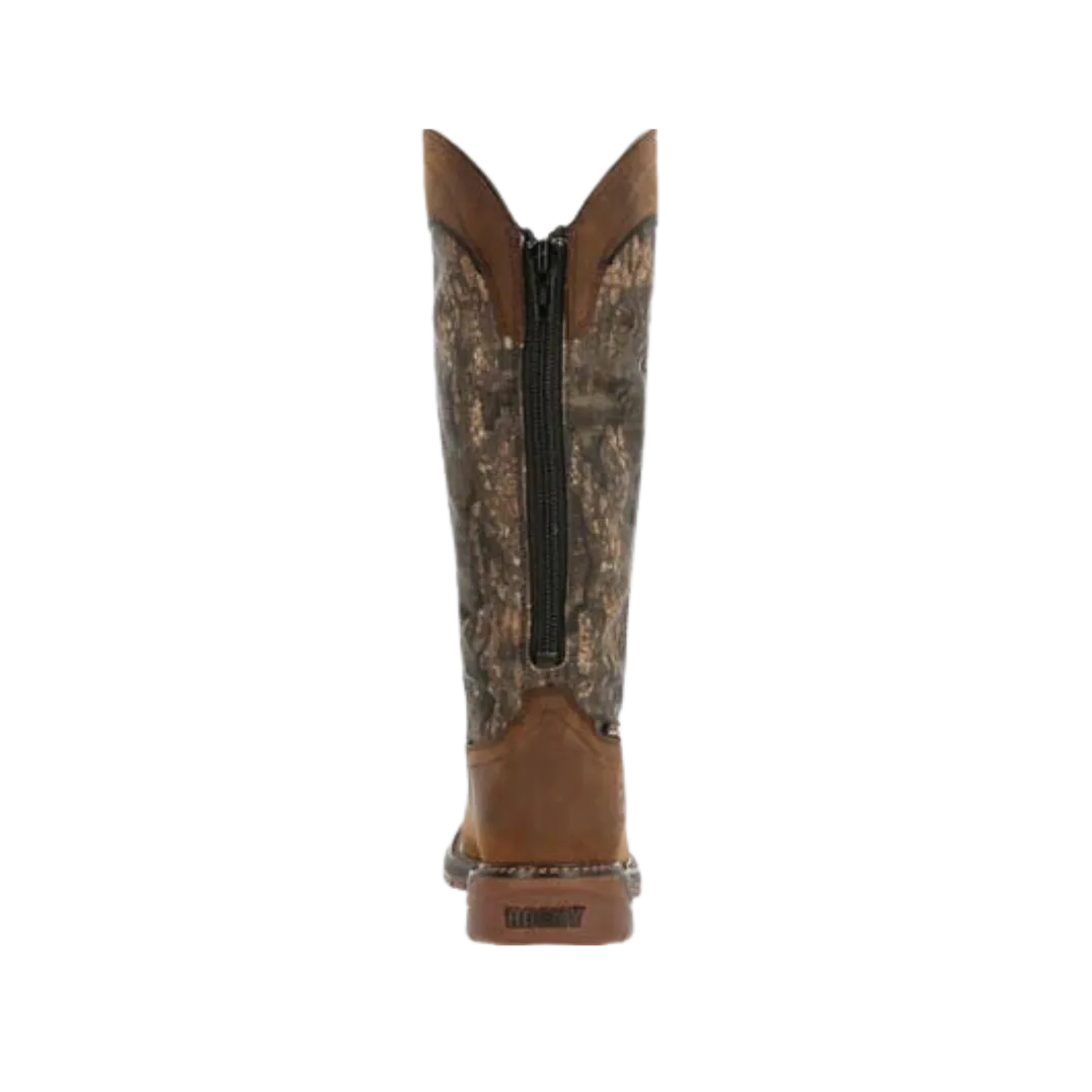 Rocky Boot Men's Original Ride Flx Back Zip Waterproof Snake Boot