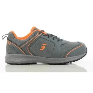 Safety Jogger BALTO Grey with Bright Orange Mesh Lightweight Safety Shoes