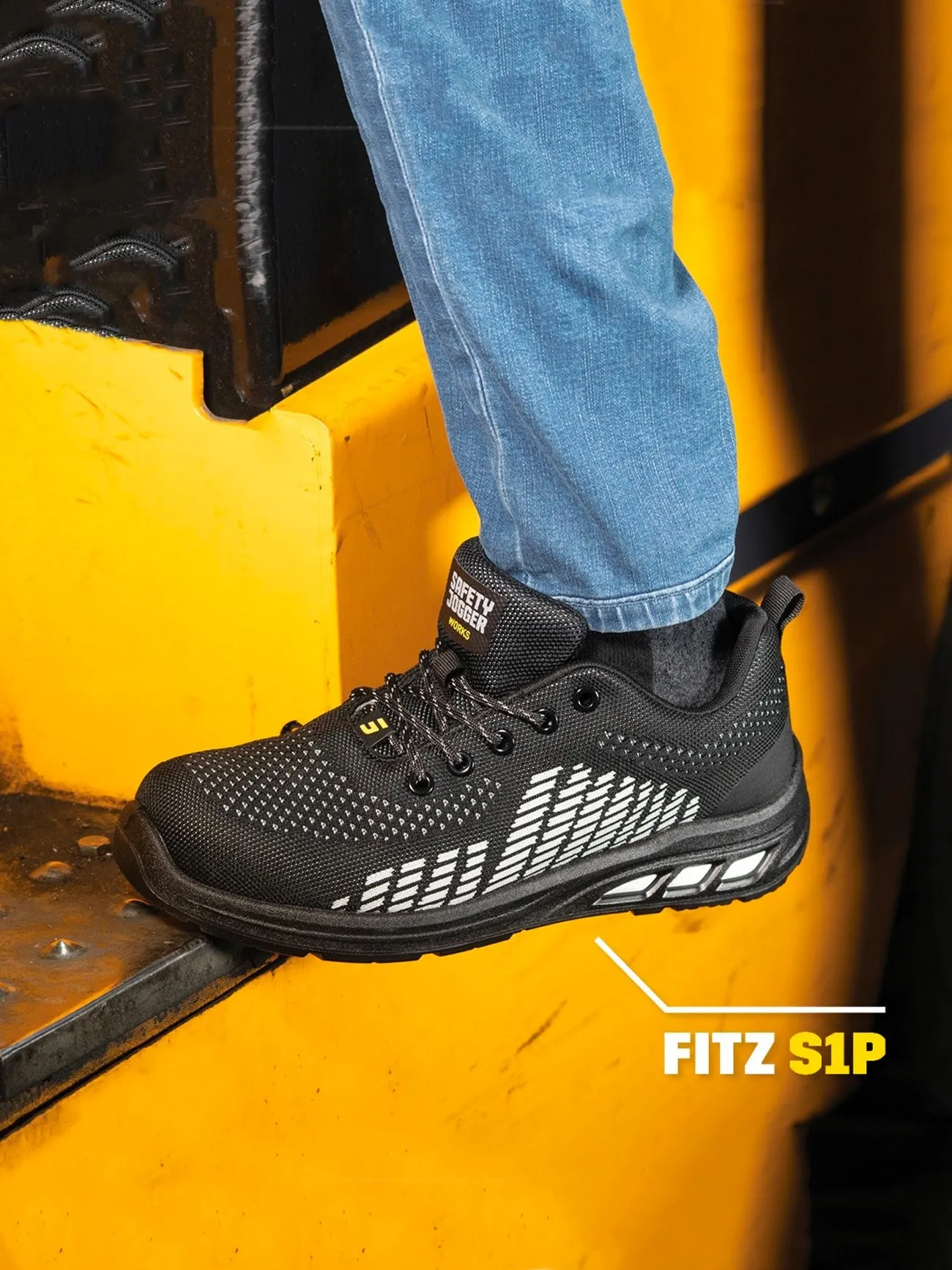 Safety Jogger Men's Fitz S1P ESD SRC Safety Shoes