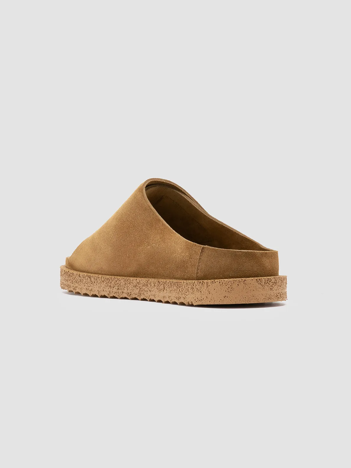 SANDS 106 - Brown Suede Slide Sandals