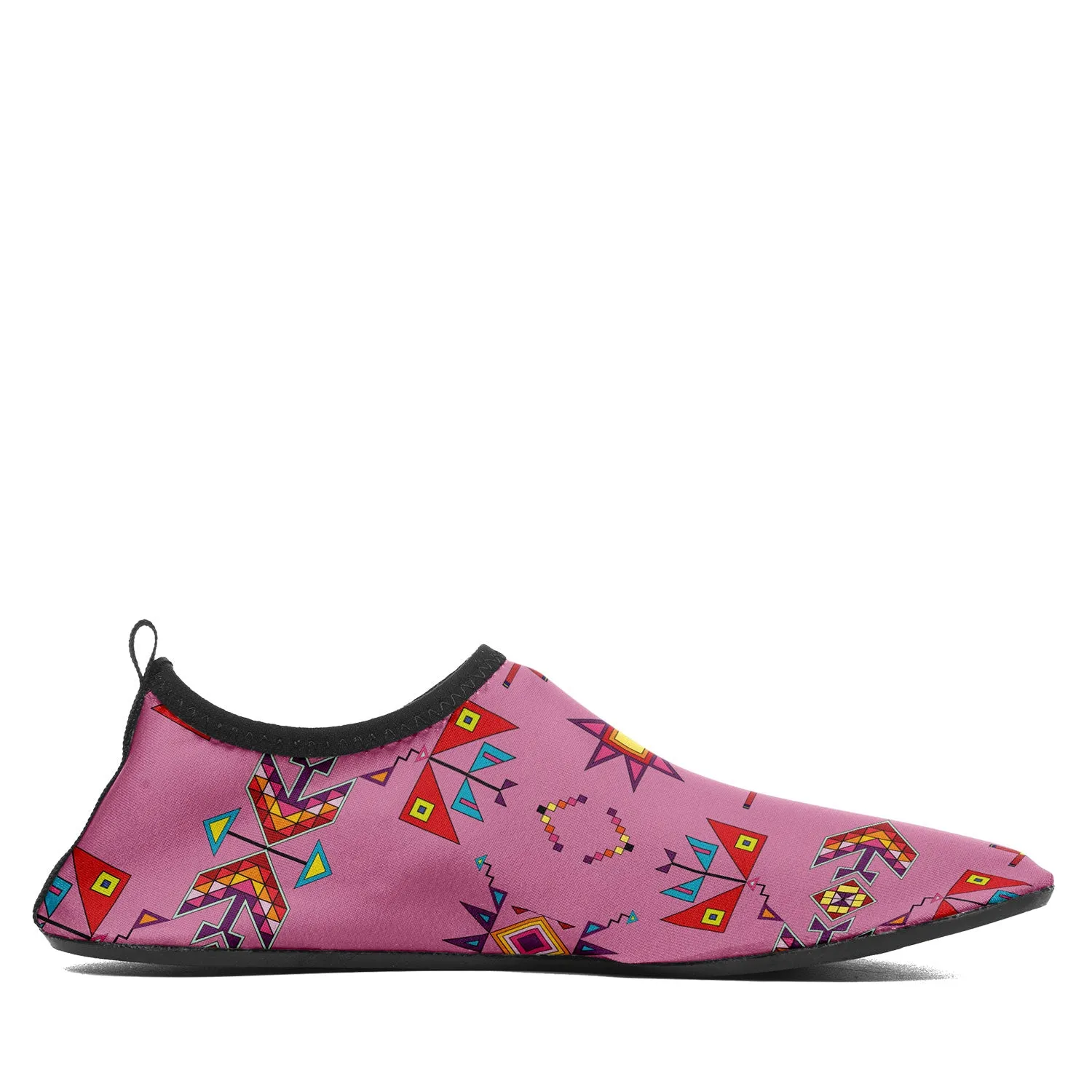 Scattered Generations Pink Kid's Sockamoccs Slip On Shoes