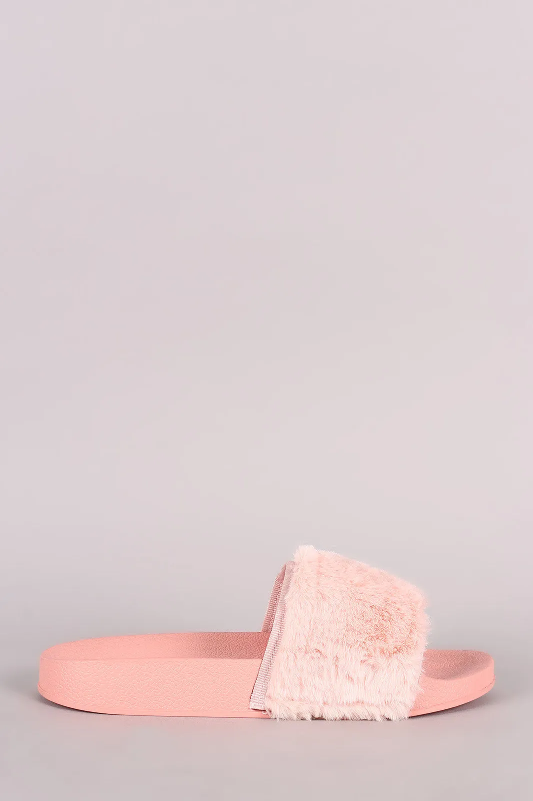 Soft Faux Fur Slide Sandal