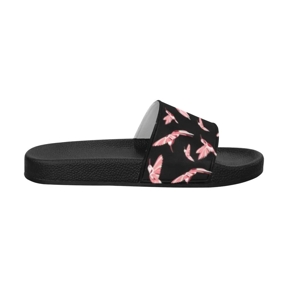 Strawberry Black Women's Slide Sandals