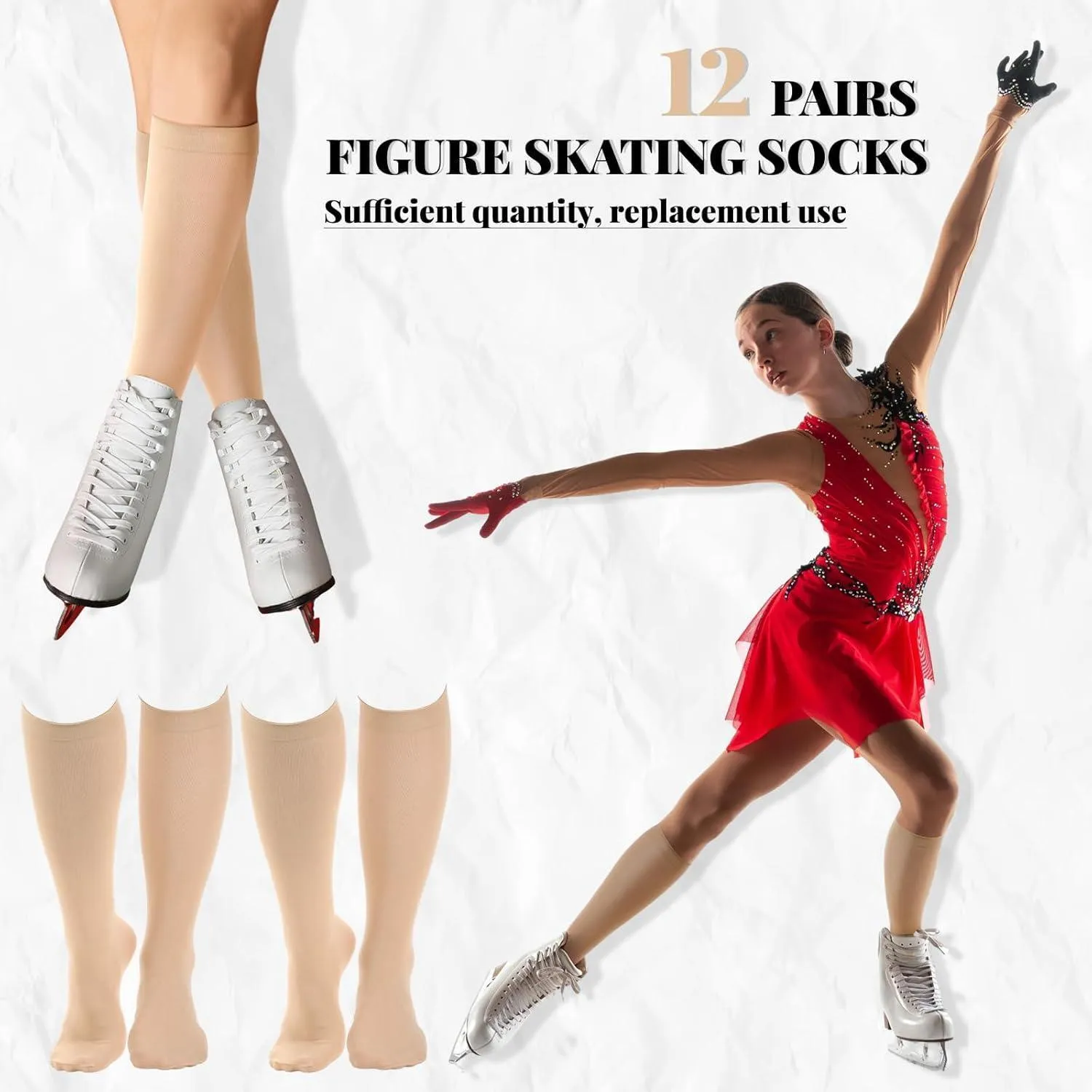 Toulite Figure Skating Socks