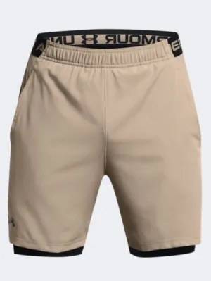 Under Armour Vanish 2 In 1 Men Training Short Taupe/White