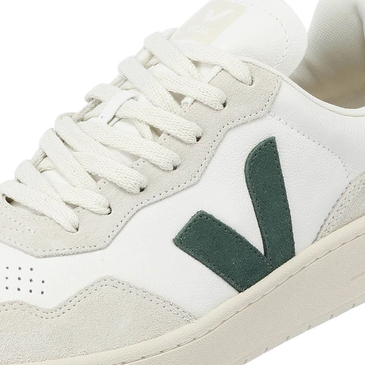 Veja V-90 Leather Men's White/Cyprus Trainers