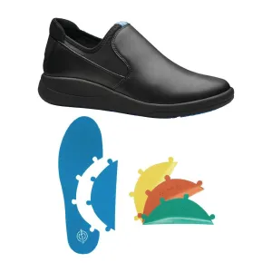 WearerTech Vitalise Slip on Shoe Black/Black with Modular Insole Size 39 - BB741-39