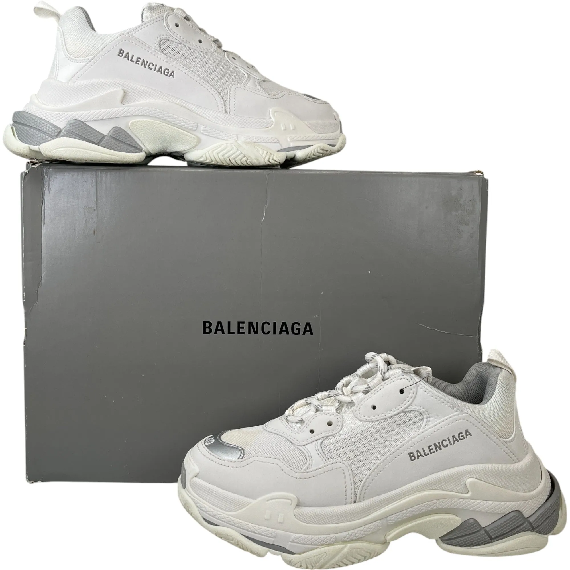 Women's Triple S Low Trainers White Size EU 39 / UK 6