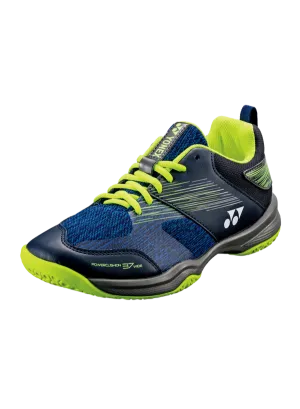 Yonex Power Cushion 37 Wide Badminton Shoes (Navy/Yellow)