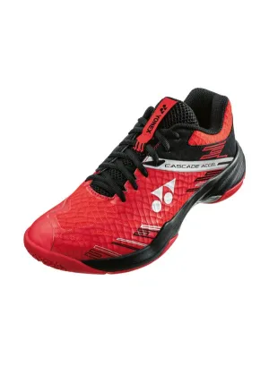 Yonex Power Cushion Cascade Accel Badminton Shoes (Red/Black)