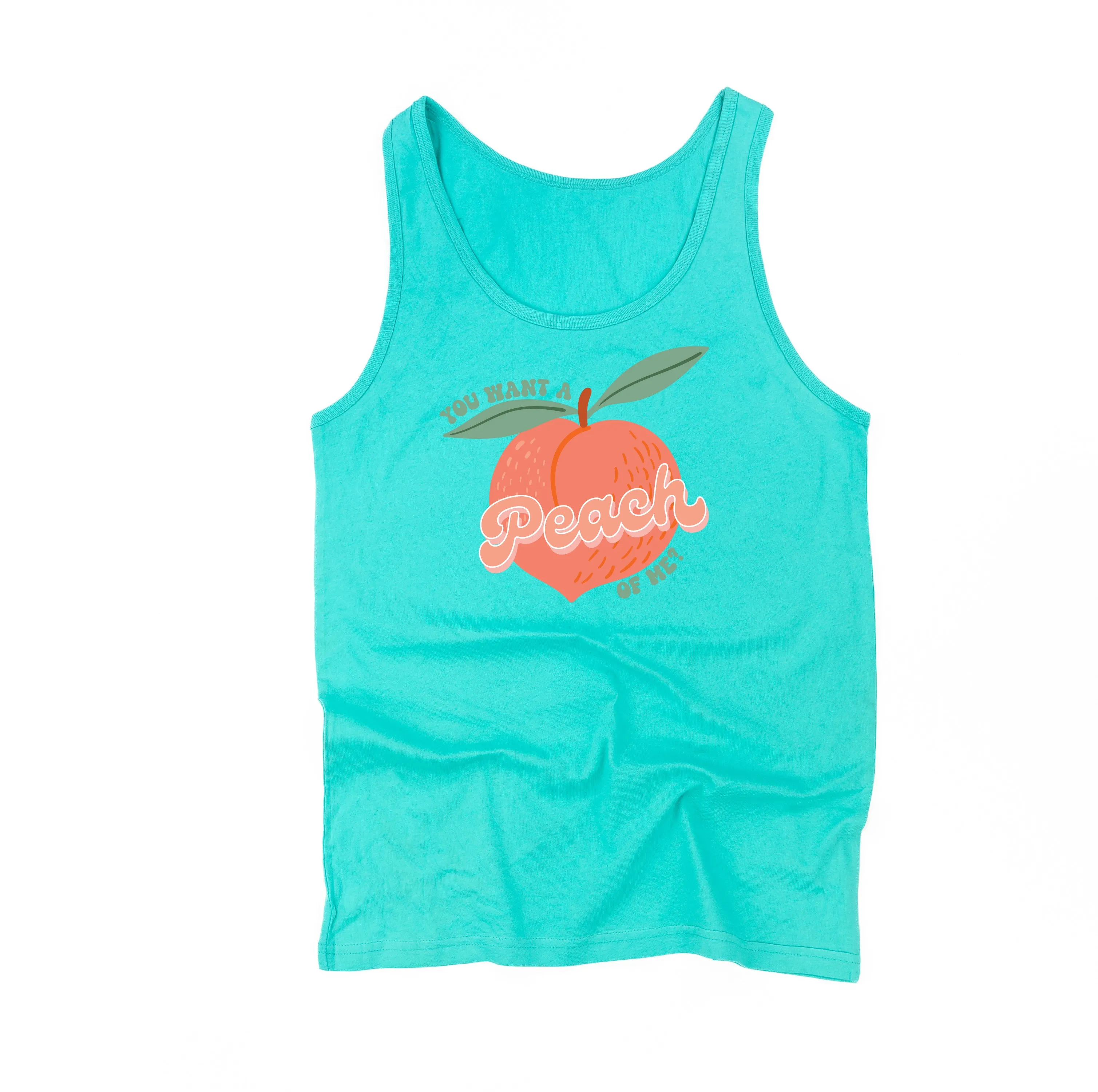 You Want a Peach of Me? - Unisex Jersey Tank