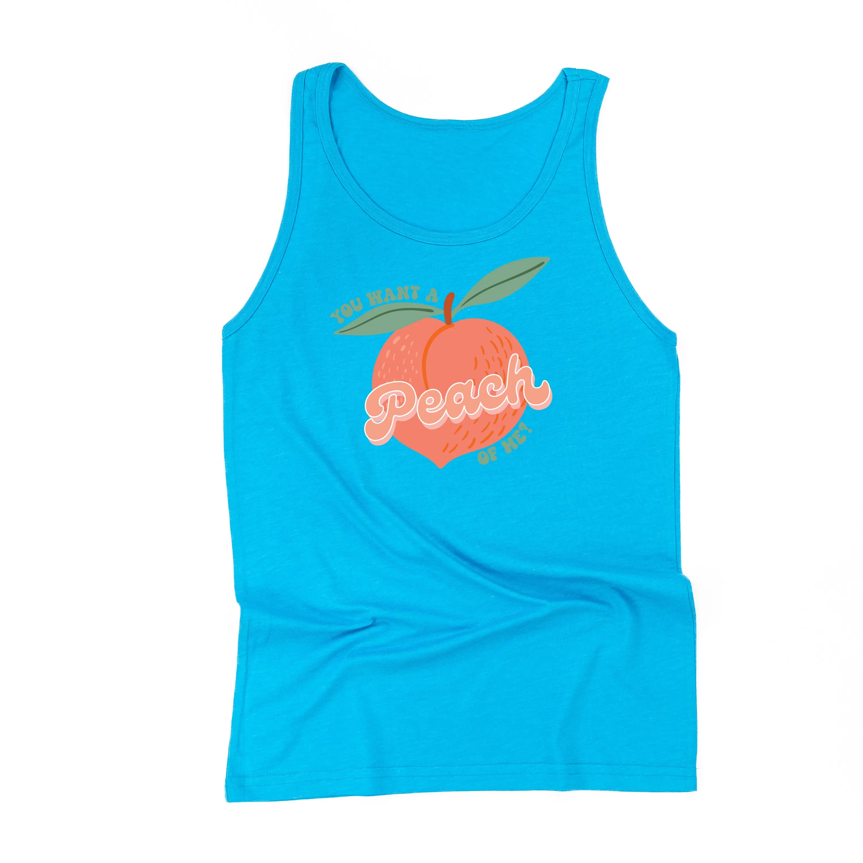 You Want a Peach of Me? - Unisex Jersey Tank