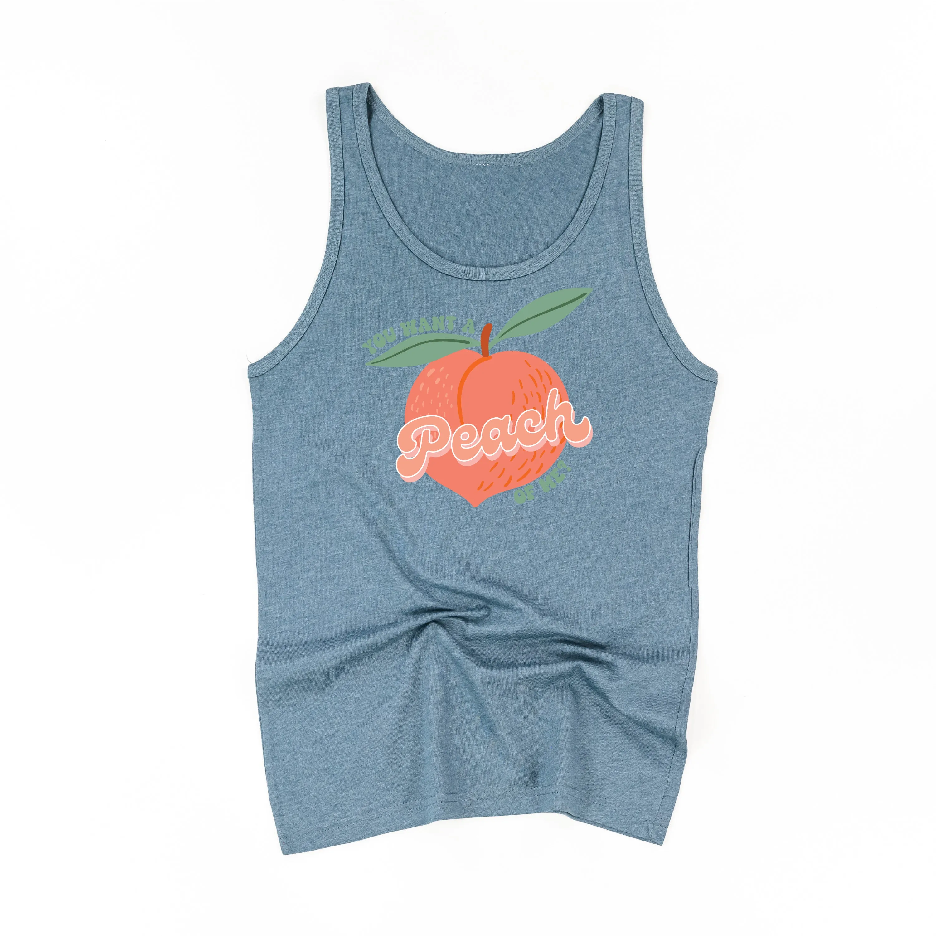 You Want a Peach of Me? - Unisex Jersey Tank