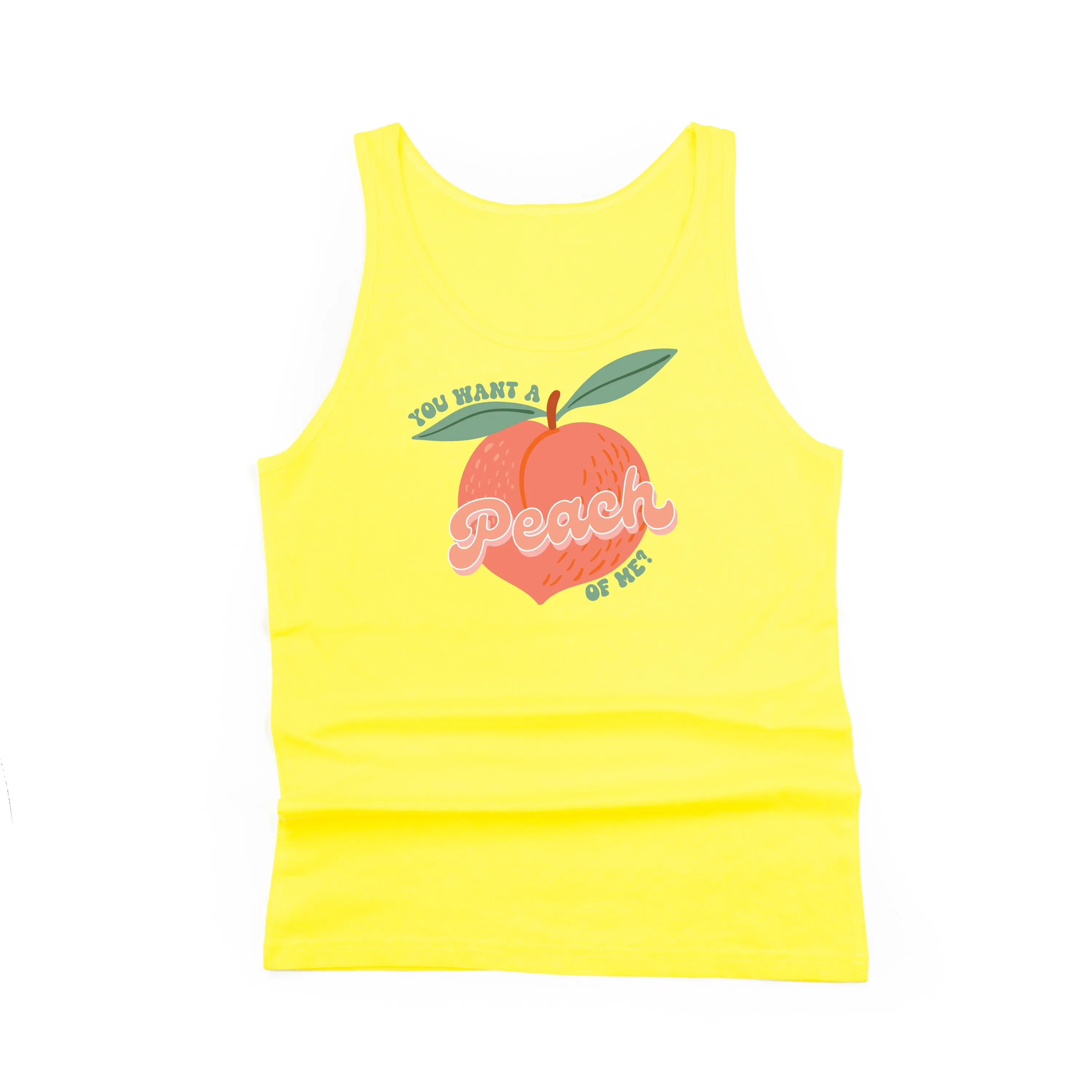 You Want a Peach of Me? - Unisex Jersey Tank